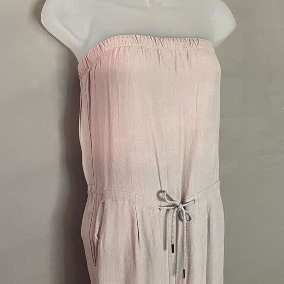 MM6 Maison Martin Margiela Jumpsuit Strapless Pink 40 (US4) Italy Rayon Designer - Picture 4 of 14